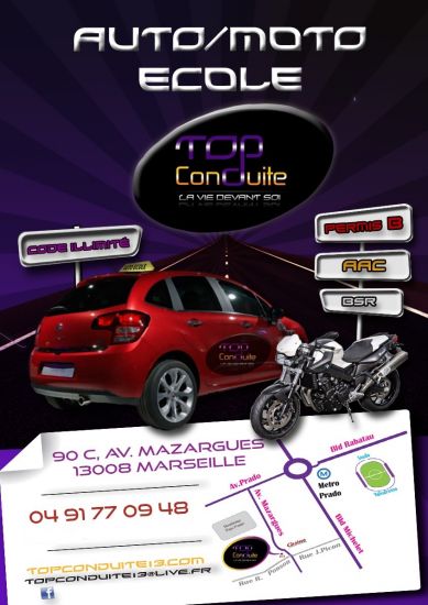 PERMIS MOTO PAS CHER RAPIDE MARSEILLE 13008